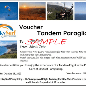 Tandem Flight – Gift Voucher